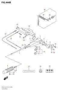 DF9.9A From 00994F-510001 (P01)  2015 drawing TILLER HANDLE (DF9.9A:P01)