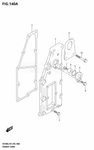 DF200Z From 20002Z-810001 (E01 E40)  2018 drawing EXHAUST COVER