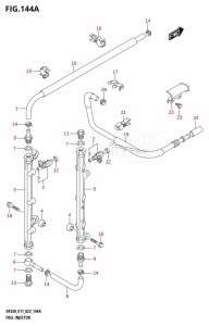 DF200 From 20002F-240001 (E01 E40)  2022 drawing FUEL INJECTOR (E01,E11)