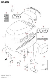 DF115T From 11502F-210001 (E01 E40)  2012 drawing ENGINE COVER (DF115T:E01)