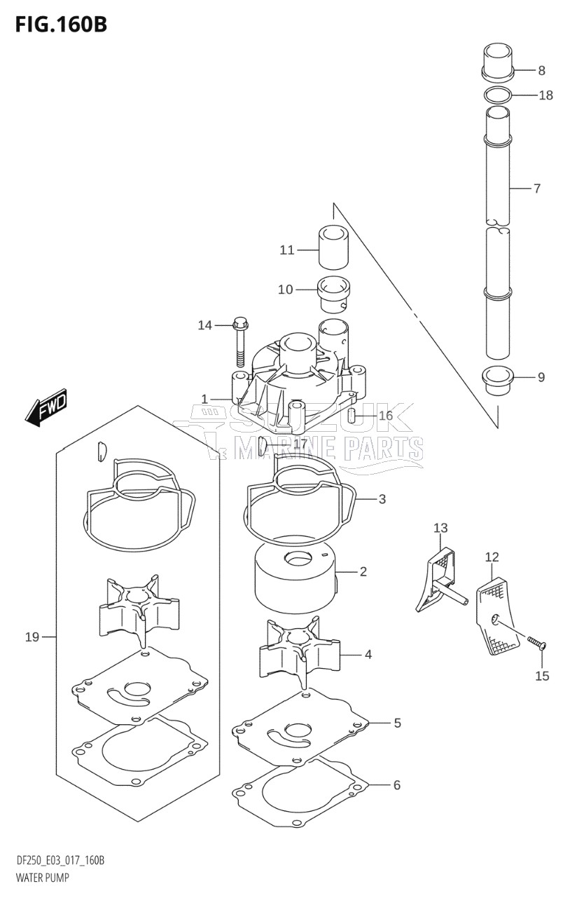 WATER PUMP (DF200Z:E03)