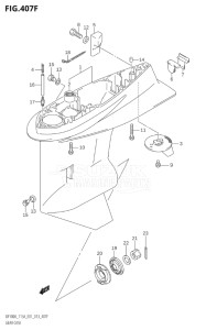 14003Z-410001 (2014) 140hp E01-Gen. Export 1 (DF140AZ) DF140AZ drawing GEAR CASE (DF115AZ:E40)