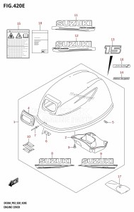 DF15A From 01504F-040001 (E03 P03)  2020 drawing ENGINE COVER (DF15A)