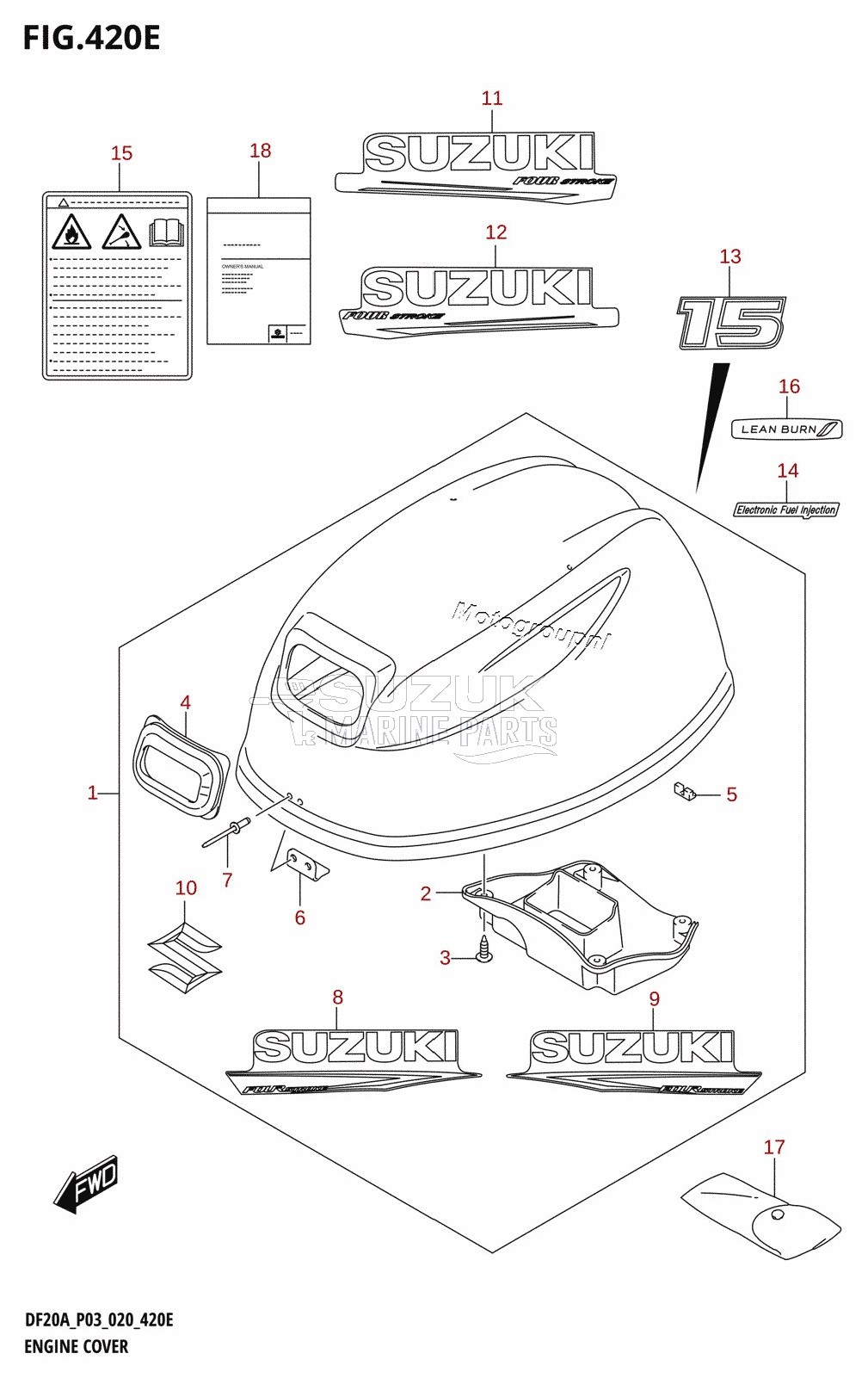 ENGINE COVER (DF15A)