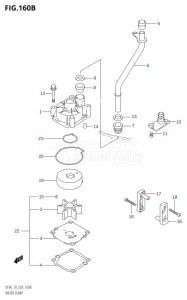 DF70 From 07001F-861001 (E03)  1998 drawing WATER PUMP (K8,K9)