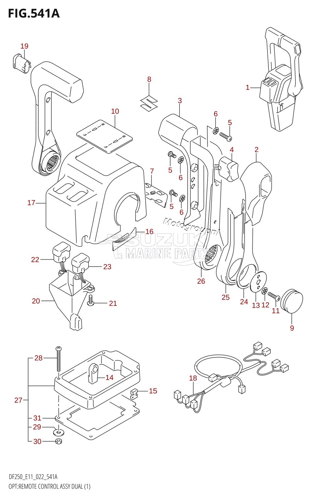 OPT:REMOTE CONTROL ASSY DUAL (1)