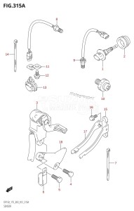 DF175Z From 17502Z-210001 (E03)  2012 drawing SENSOR