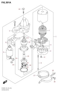 DF200A From 20003F-040001 (E03)  2020 drawing STARTING MOTOR