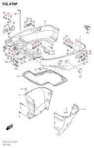 DF200 From 20002F-510001 (E01 E40)  2005 drawing SIDE COVER (DF200T:E40:L-TRANSOM)