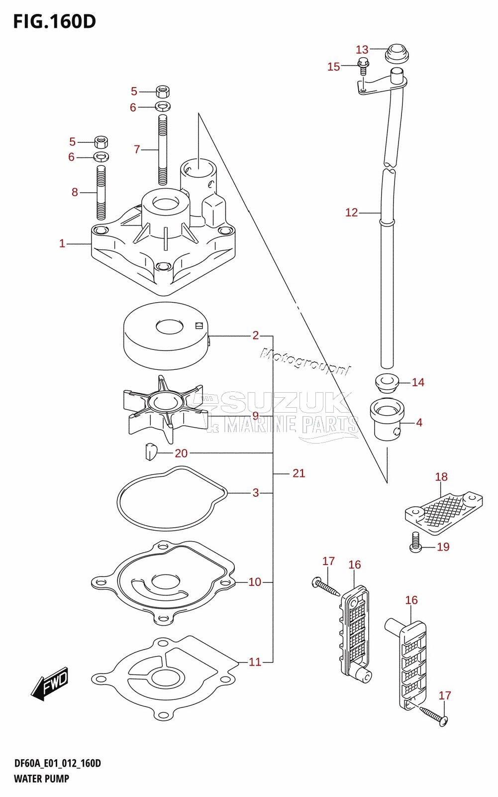 WATER PUMP (DF50A:E01)