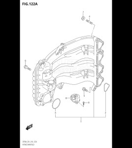 10004F-810001 (2018) 100hp E01 E40-Gen. Export 1 - Costa Rica (DF100BT) DF100B drawing INTAKE MANIFOLD