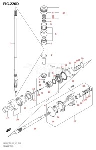 DF150Z From 15002Z-210001 (E01 E40)  2012 drawing TRANSMISSION (DF150Z:E40)