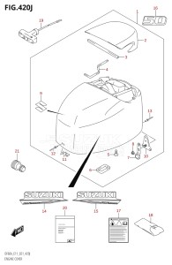 06003F-140001 (2021) 60hp E11-Gen. Export 2 (DF60AVT  DF60AVT_   DF60AVT   DF60AVTH  DF60AVTH_   DF60AVTH) DF60A drawing ENGINE COVER (DF50A:E11:021)