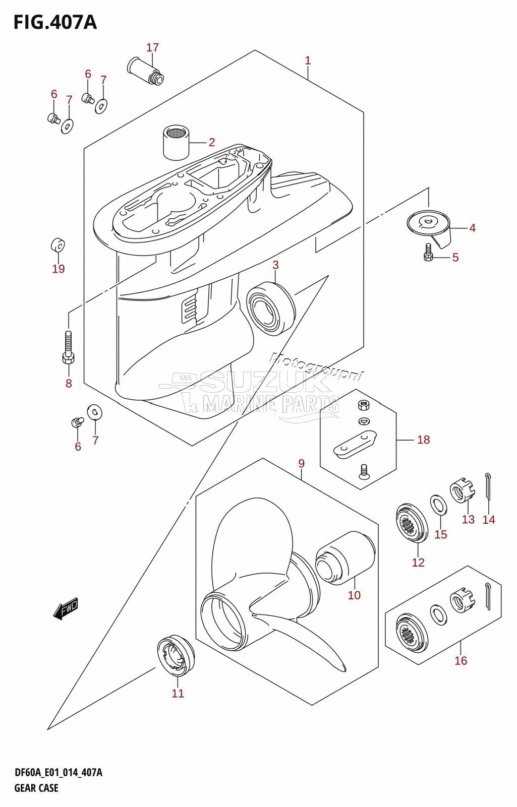 GEAR CASE (DF40A:E01)