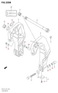 DF50 From 05001F-510001 (E03)  2005 drawing CLAMP BRACKET (K1,K2,K3,K4,K5,K6,K7,K8,K9,K10)