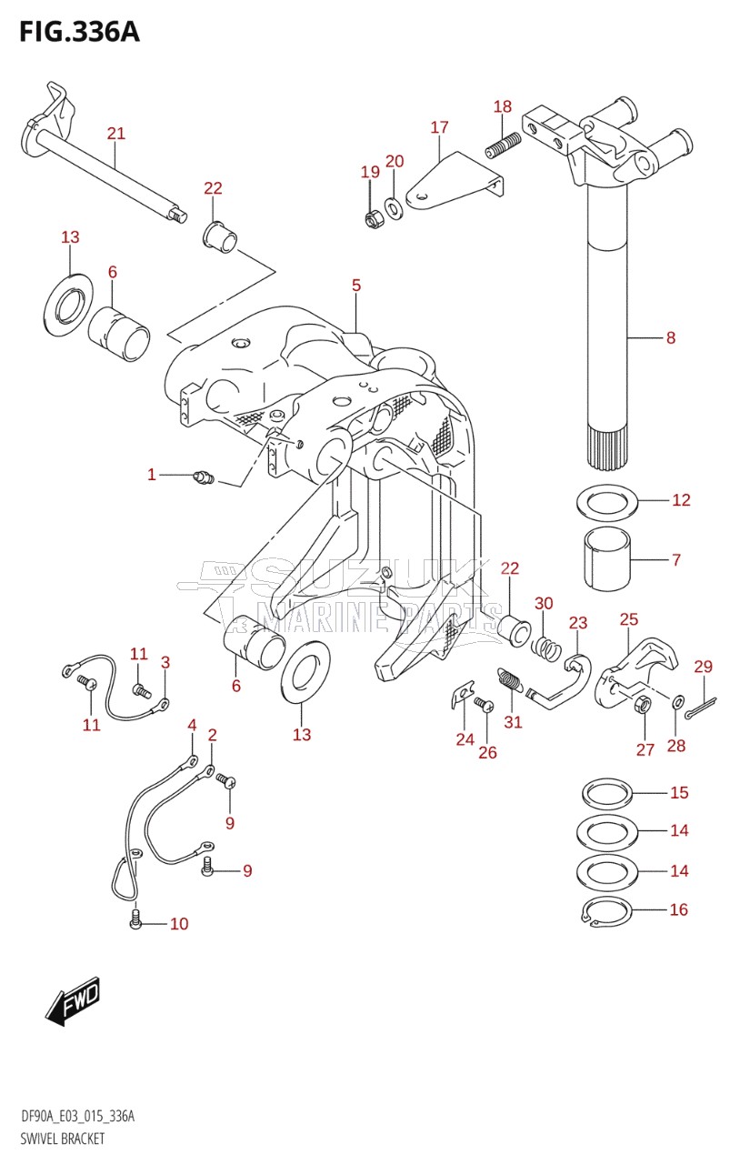 SWIVEL BRACKET (DF70A:E03)