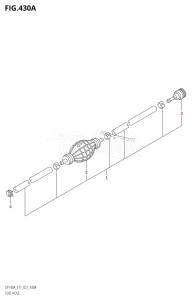 DF115A From 11503F-140001 (E11 E40)  2021 drawing FUEL HOSE (E01,E11,E40)