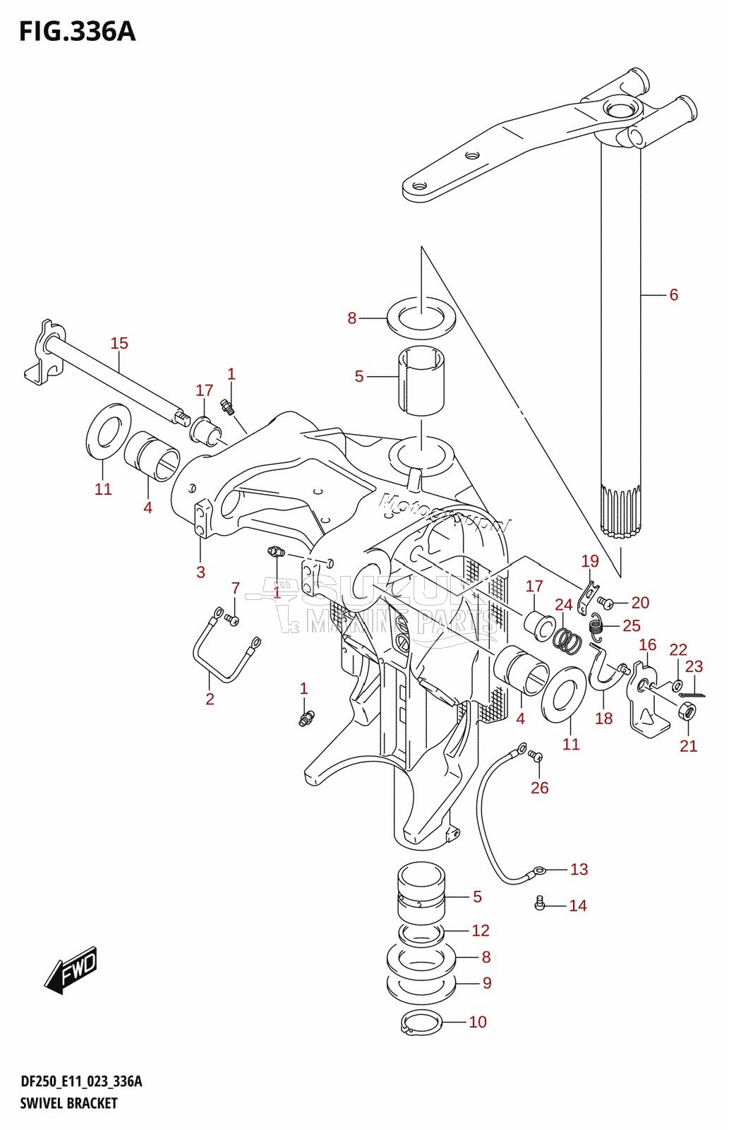 SWIVEL BRACKET (L-TRANSOM)