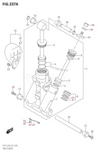 DF150 From 15002F-510001 (E03)  2015 drawing TRIM CYLINDER