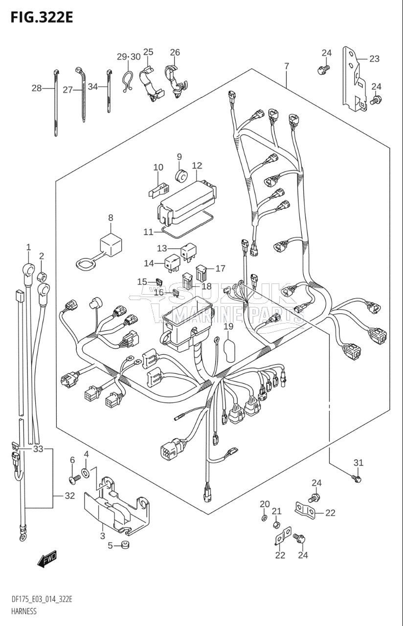 HARNESS (DF175T:E03)