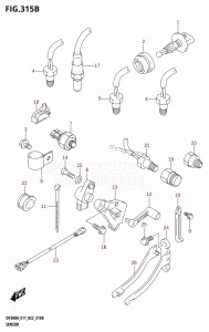 DF250A From 25003P-040001 (E01 E03 E40)  2020 drawing SENSOR (L-TRANSOM)