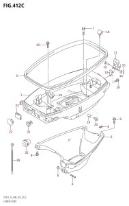 DT15 From 01503K-210001 (P36-)  2012 drawing LOWER COVER (DT9.9K:P36)