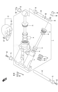 Outboard DF 175 drawing Trim Cylinder