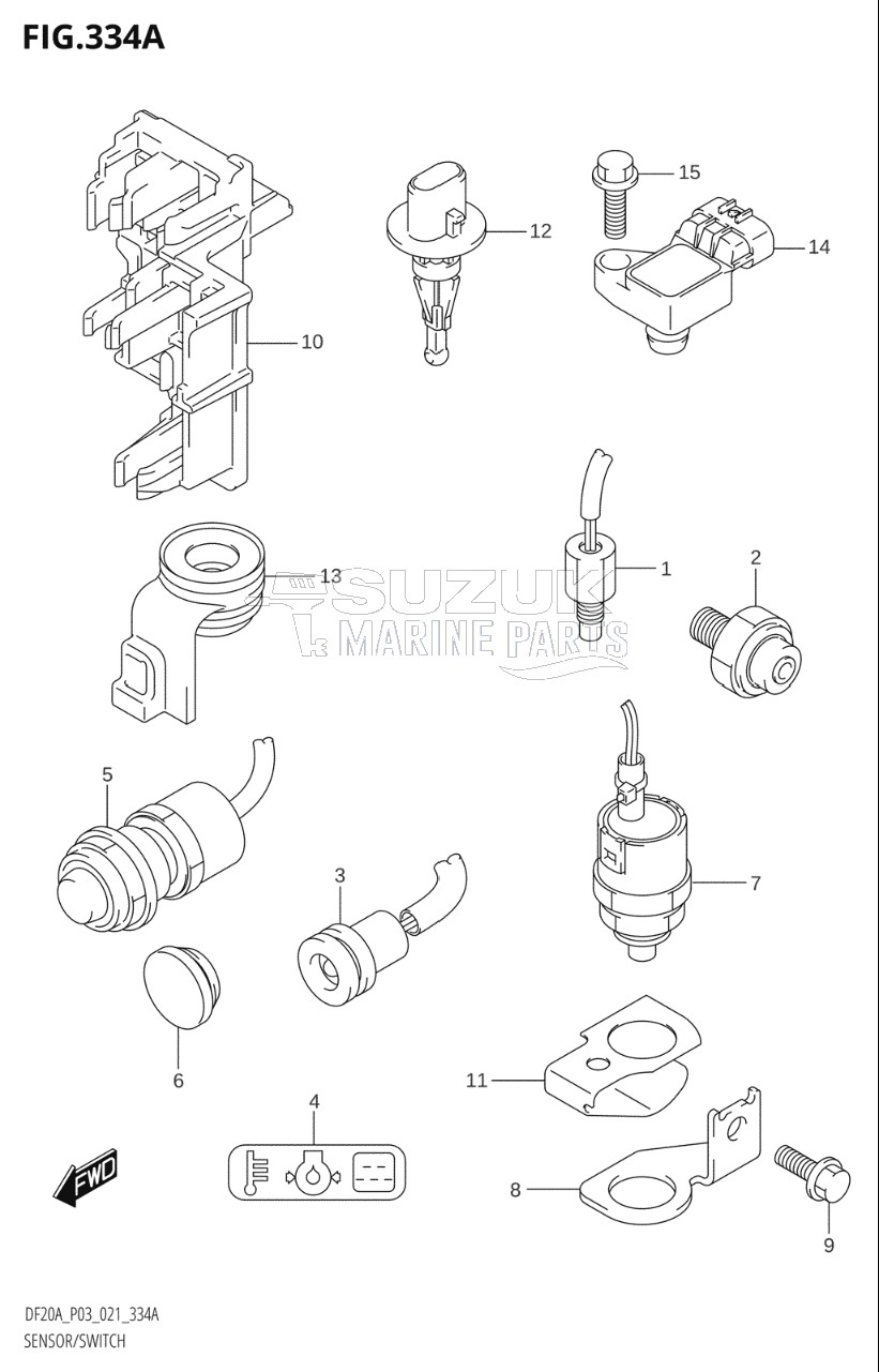 SENSOR / SWITCH (DF9.9B,DF15A,DF20A)