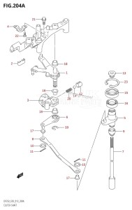 DF250 From 25003F-310001 (E03)  2013 drawing CLUTCH SHAFT (DF200T:E03)