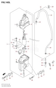 DF150 From 15002F-410001 (E01 E40)  2014 drawing FUEL VAPOR SEPARATOR (DF175TG:E01)