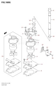 DF225Z From 22503Z-210001 (E03)  2012 drawing WATER PUMP (DF250ST:E03)