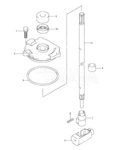 Outboard DF 115 drawing Clutch Rod (S/N 681518 & Newer)