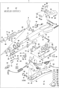 Outboard DF 40A drawing Tiller Handle