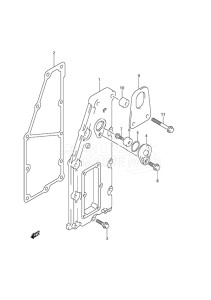 Outboard DF 150 drawing Exhaust Cover