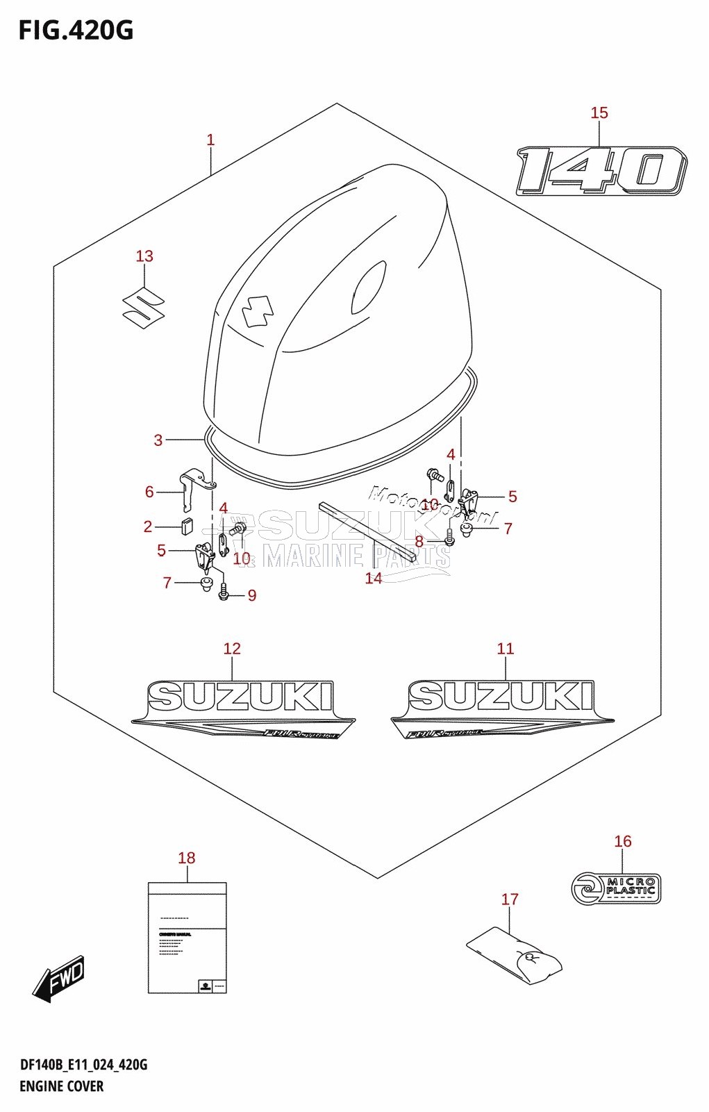 ENGINE COVER (DF140BT,DF140BZ)