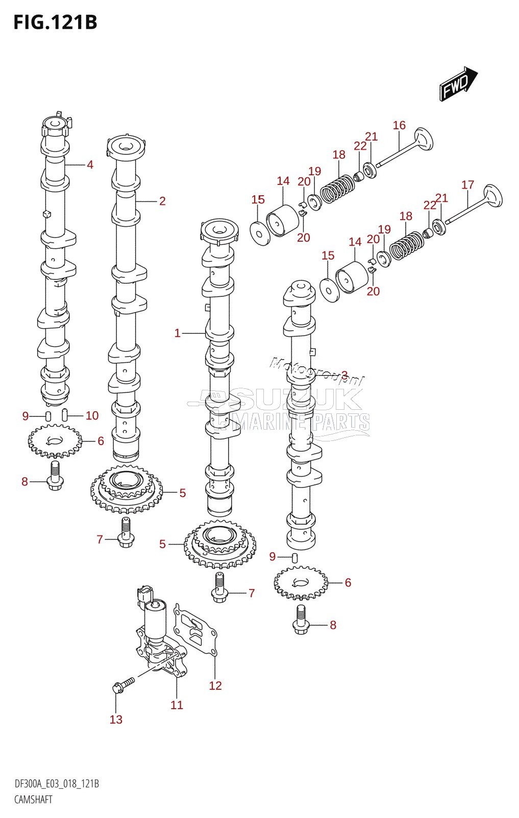 CAMSHAFT (DF250A)