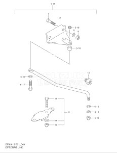 01501F-251001- (2002) 15hp - (DF15(A,R,AR)S K2) DF15(A,R,A)S drawing OPT:DRAG LINK