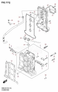 DF60A From 06003F-610001 (E01 E40)  2016 drawing CYLINDER HEAD (DF60AQH:E01)