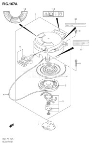 00252F-110001 (2011) 2.5hp P01-Gen. Export 1 (DF2.5) DF2.5 drawing RECOIL STARTER