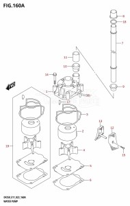 DF250 From 25003F-040001 (E01 E03 E40)  2020 drawing WATER PUMP (E01,E11)