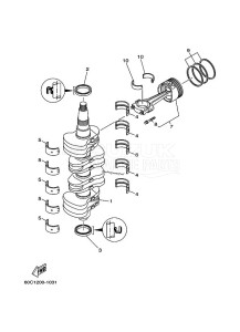 F100B drawing CRANKSHAFT--PISTON