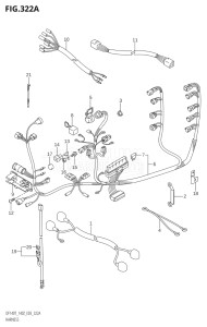 14001F-251001 (2002) 140hp E03-USA (DF140TK2) DF140 drawing HARNESS