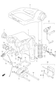 DF 9.9 drawing Swivel Bracket S/N 651001 to 652500