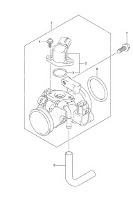 DF 9.9B drawing Throttle Body Remote Control