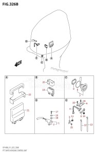 DF140BT From 14005F-340001 (E11 E40)  2023 drawing PTT SWITCH /​ ENGINE CONTROL UNIT (DF115BT,DF115BZ)