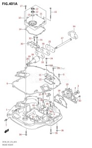 DF225Z From 22503Z-410001 (E01 E40)  2014 drawing ENGINE HOLDER (DF200T:E01)