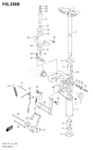 02002F-040001 (2020) 20hp E01 P01 P40-Gen. Export 1 (DF20A   DF20A    DF20AR   DF20AR    DF20AT   DF20AT    DF20ATH   DF20ATH) DF20A drawing SWIVEL BRACKET (DF20A:P40)