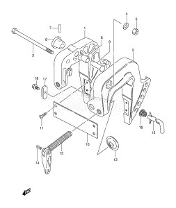 DT8 From 0801-151001 ()  2001 drawing CLAMP BRACKET