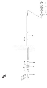 Outboard DF 40A drawing Clutch Rod