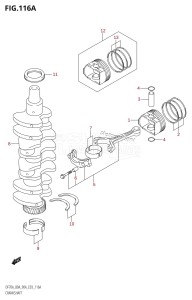 DF90A From 09003F-110001 (E03)  2011 drawing CRANKSHAFT